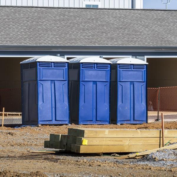 Heavy-duty construction site porta potty in Santa Maria, California